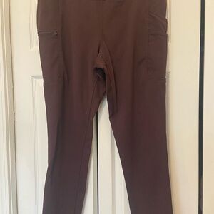 Carhartt Women's Brown/Burgundy Utility Leggings with Pocket